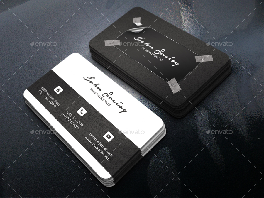 Sticker Business Card by axnorpix GraphicRiver